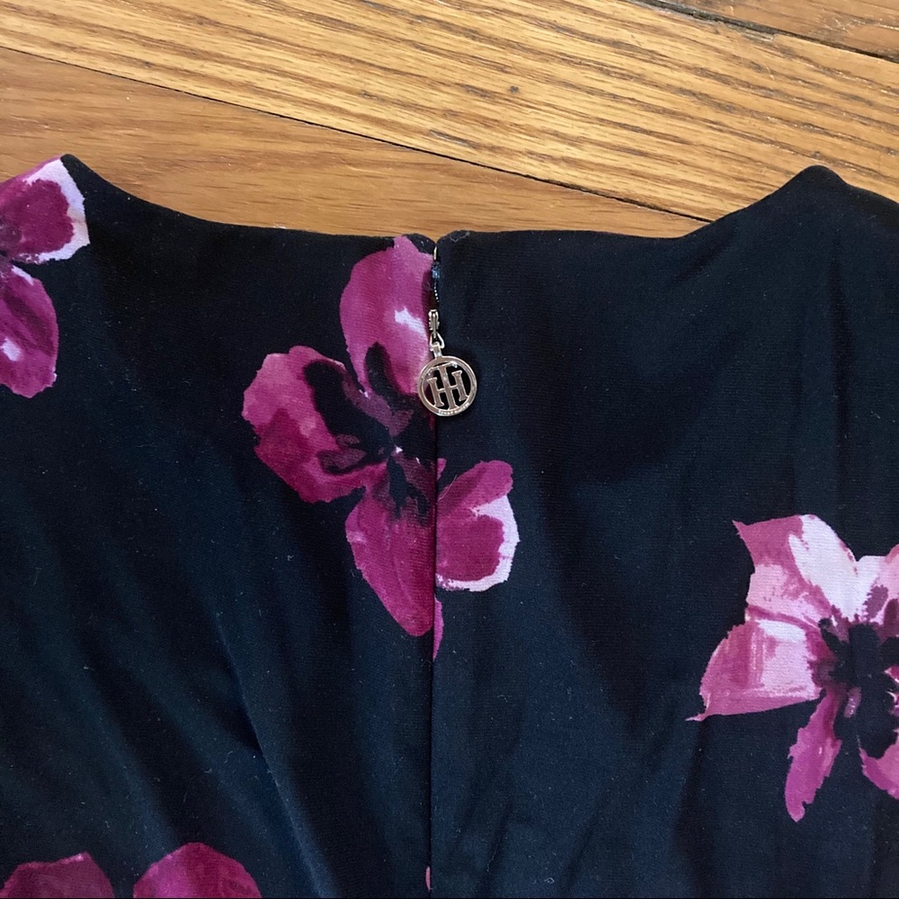 Tommy Hilfiger Black Floral Print Dress - Picture 8 of 13